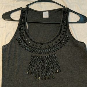 Beaded tank top